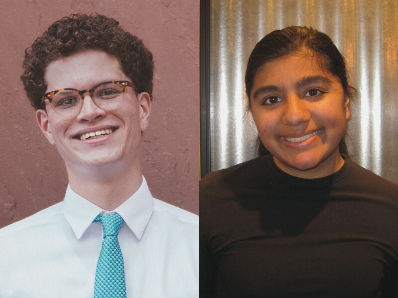 post-main-image-2024-interns noah jenkins is pictured on the left and simrun rao is pictured on the right